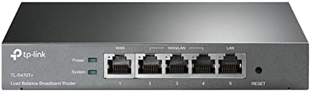 TP-Link Safestream Router Multi Wan | 4 יציאות WAN 10/100 מ 'WAN עם פונקציית איזון עומס | ניהול גישה לפורטל Authencation